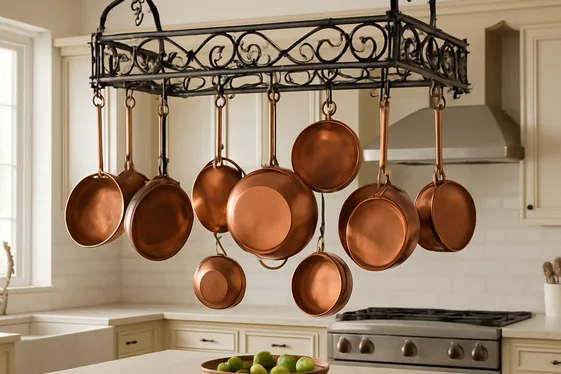 Install a Wall-Mounted Pot Rack for Function and Style illustration