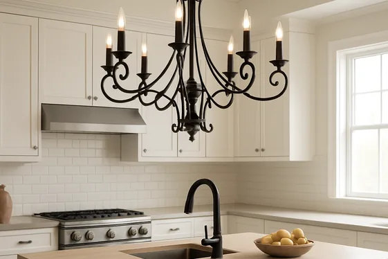 Install a Statement Chandelier for Visual Impact illustration