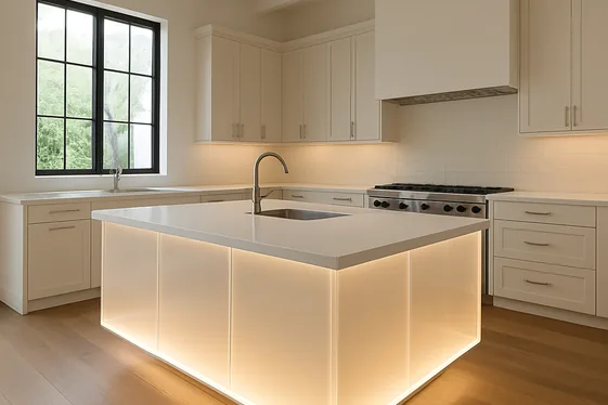 Create a Floating Kitchen Island for Spaciousness illustration