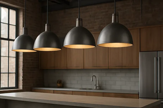 Opt for Oversized Pendant Lights in Multiples illustration
