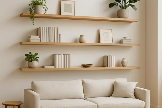 Install Floating Shelves for Storage and Style illustration