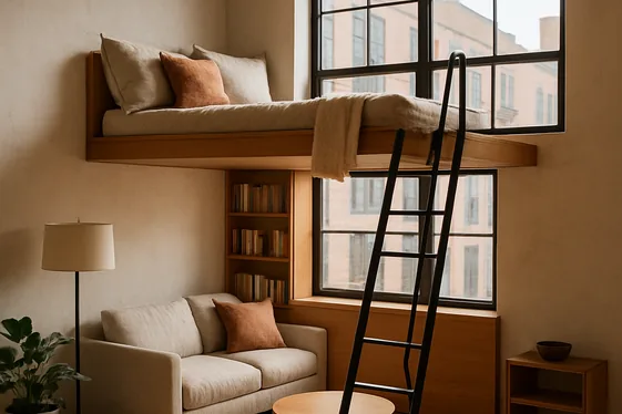 Create a Cozy Loft Space Above illustration