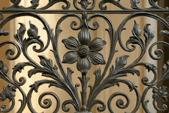 Decorative Floral Ironwork for Soft Elegance illustration
