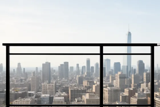 Glass Panel Iron Railings for Open Views illustration