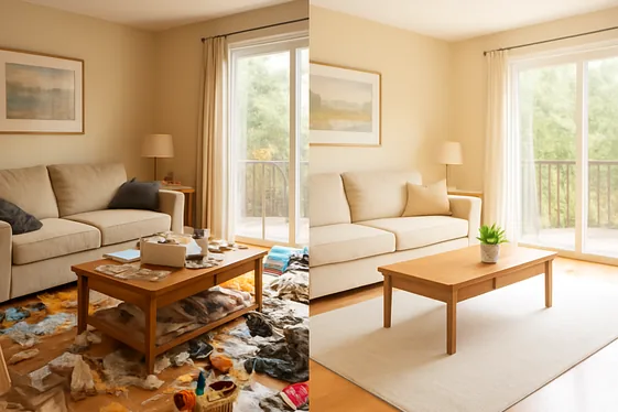 Declutter to Open Up Your Space illustration