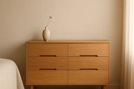 Blend Oak Dressers with Minimalist Decor illustration