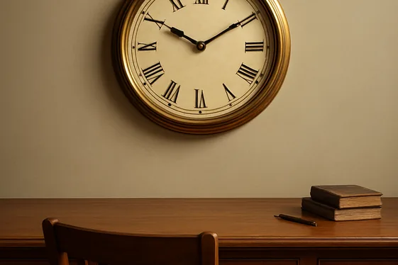 Classic Wall Clocks in Minimalist Old World Style illustration