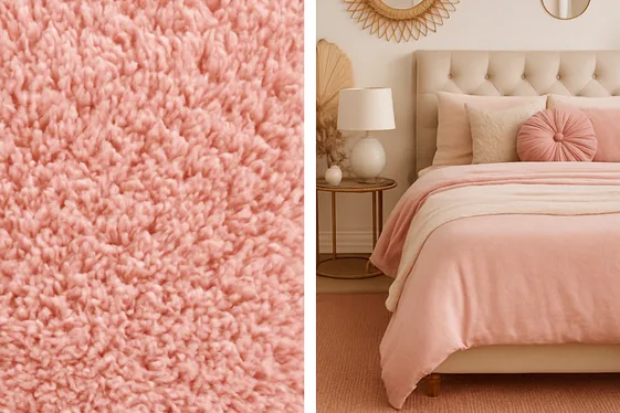 Comparison of Pink Bedroom Rugs: Plush vs. Woven illustration