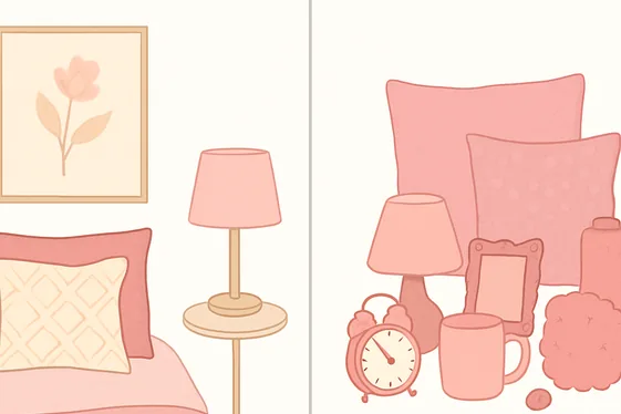 Do and Don’t Guide for Pink Bedroom Accessories illustration