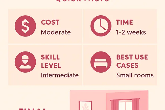 Quick Facts About Using Pink in Small Bedrooms illustration