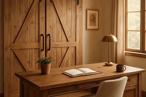 Install Barn Door Cabinets for Rustic Charm illustration