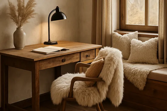 Keep It Cozy with Faux Fur Throws and Pillows illustration