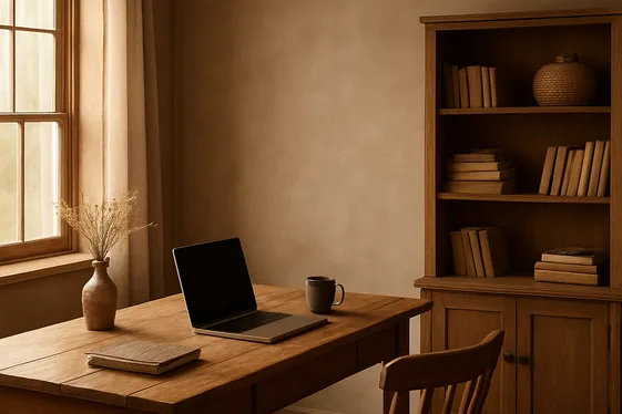 Choose Neutral, Earthy Wall Colors for a Calming Backdrop illustration