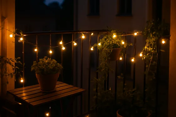 Use Hanging String Lights for Ambiance illustration