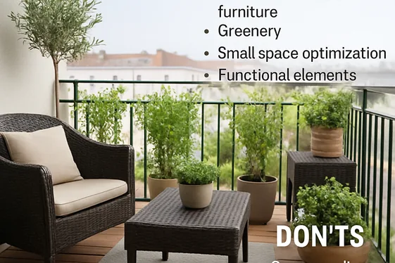 Do’s and Don’ts of Balcony Decorating illustration