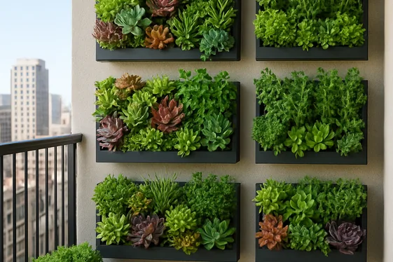 Create Vertical Gardens to Save Floor Space illustration
