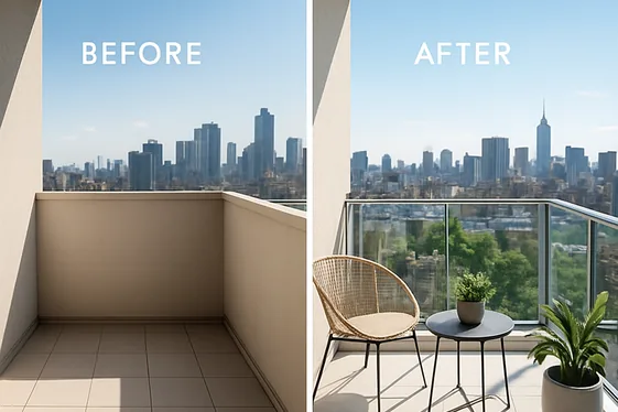 Use Transparent or Minimal Railings illustration