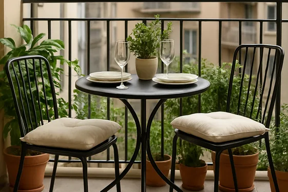 Integrate a Compact Bistro Set illustration