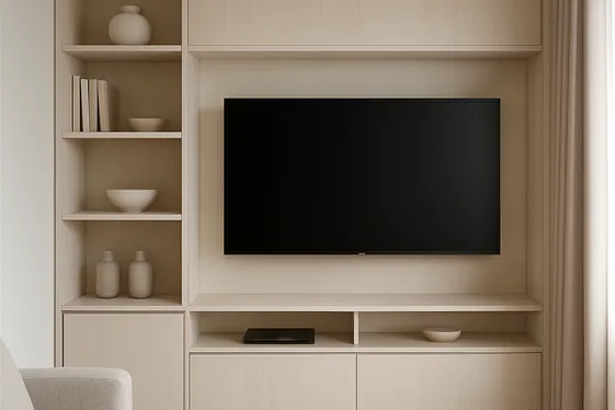 Create a Built-In Media Wall illustration