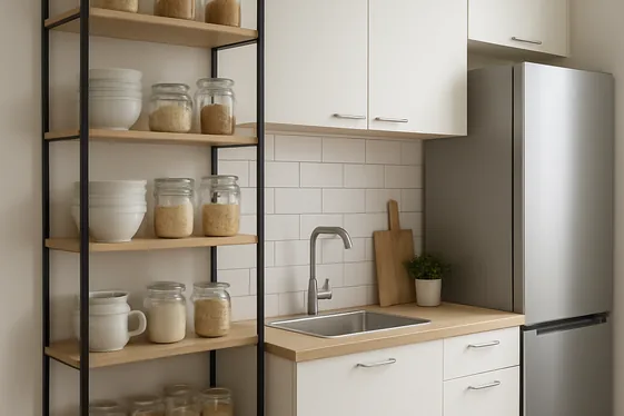 Maximize Vertical Space with Tall Shelving Units illustration