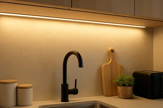Quick Tip for Installing Under-Cabinet Lighting illustration