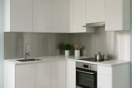 Brighten Your Kitchen with Reflective Surfaces and Light Colors illustration