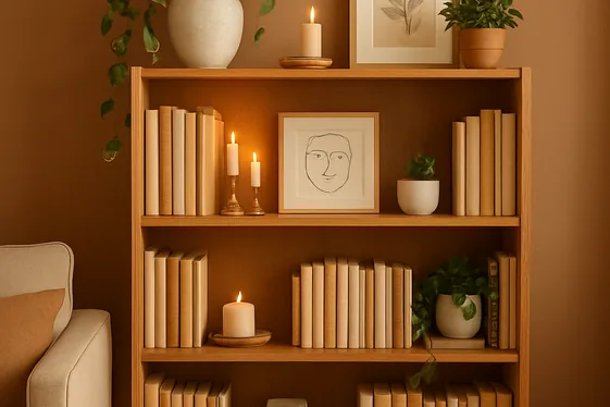 Use Bookshelves to Add Depth and Character illustration