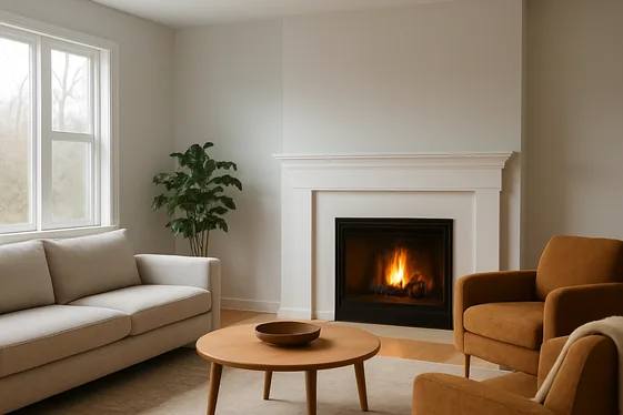 Add a Statement Fireplace or Heater illustration