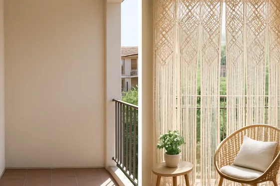 DIY Macrame Curtain Panels for Texture and Interest illustration