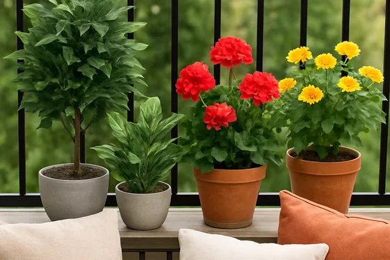 Comparison of Artificial vs Real Plants for Balconies illustration