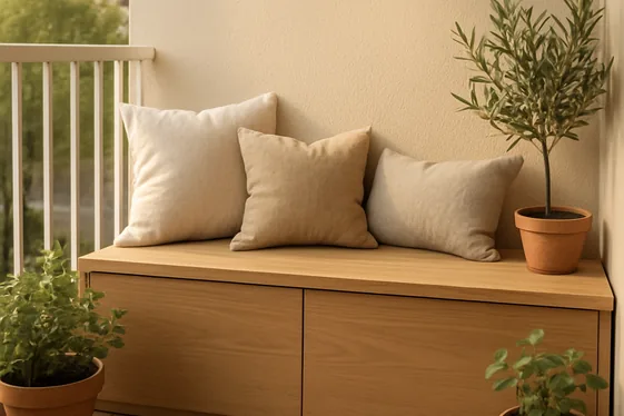 Incorporating Built-In Seating with Storage illustration