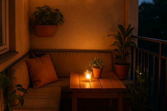 Turning Corner Balconies into Cozy Dining Zones illustration