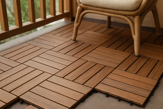 Interlocking Deck Tiles for Easy DIY Installation illustration