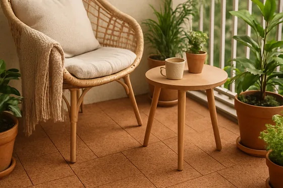 Cork Tiles for a Warm and Eco-Friendly Floor illustration