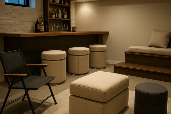 Plan for Ample Seating with Multi-Functional Furniture illustration