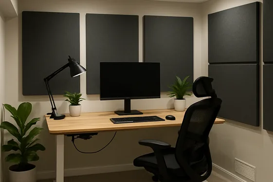 Home Office Oasis for Productivity and Comfort illustration