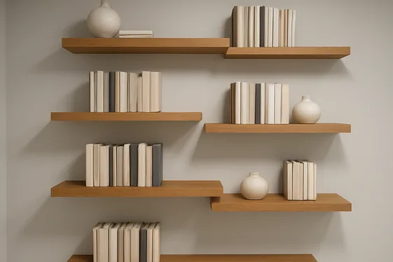 Use Floating Shelves for Stylish Storage illustration