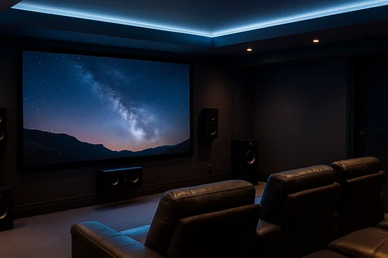 Add a Home Theater Setup illustration