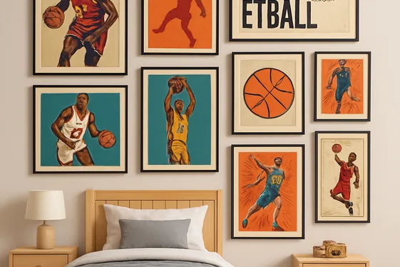 Space-Saving Wall-Mounted Ball Racks illustration