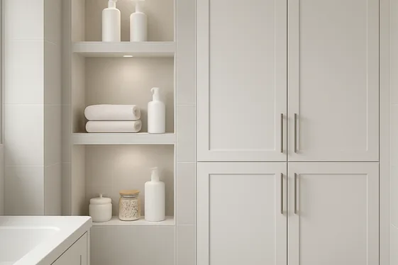 Improve Storage with Built-In Cabinets and Niches illustration