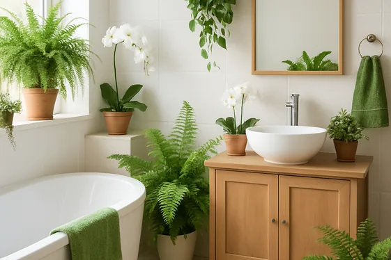 Create a Spa-Like Atmosphere with Plants illustration