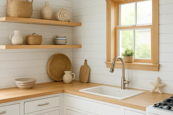 Shiplap Walls for Authentic Coastal Texture illustration