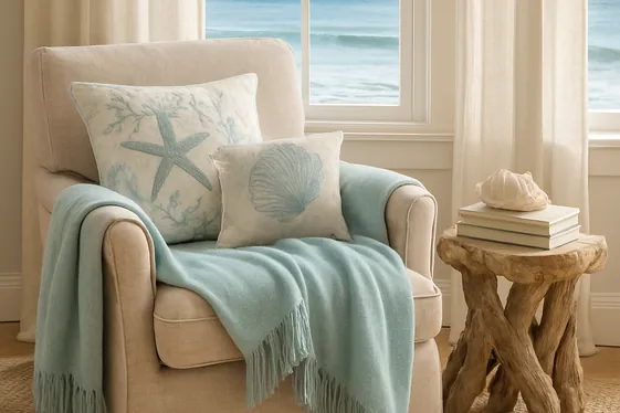 Steps to Create a Relaxed Seaside Reading Nook illustration