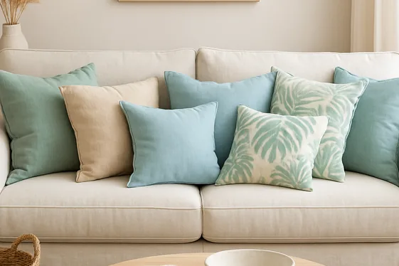 Do and Don’t List for Adding Beachy Throw Pillows illustration