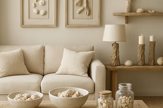 Seashell and Driftwood Decor for Subtle Coastal Charm illustration