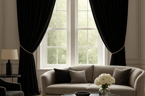 Quick Tip: Black Curtains to Elevate Style illustration