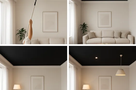 Step-by-Step Guide to Black Ceiling Magic illustration