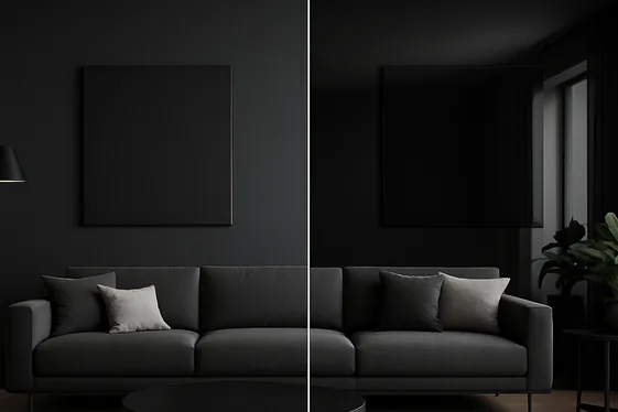 Comparing Matte vs. Glossy Black Finishes illustration
