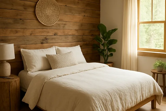 Quick Facts About Sustainable Cabin Bedroom Materials in illustration