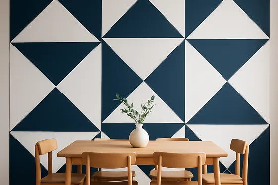 Paint a Bold Accent Wall with Geometric Shapes illustration